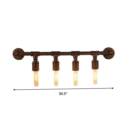 Modern Metal Pipe Wall Lamp 2/4/6 Lights