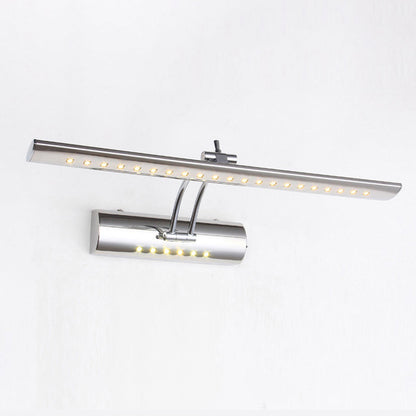 Slim Nickel LED Wall Light Modern 16 Wide