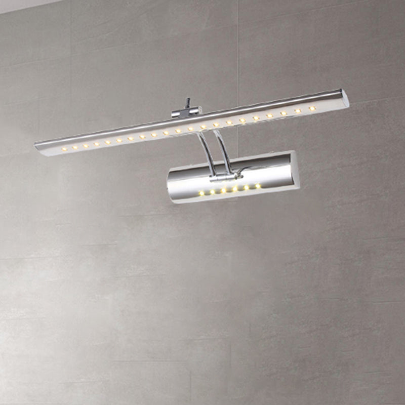 Slim Nickel LED Wall Light Modern 16 Wide