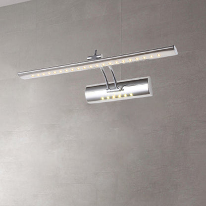 Slim Nickel LED Wall Light Modern 16 Wide