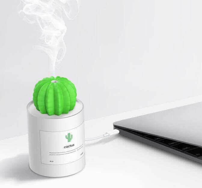 Compact USB Mini Aroma Diffuser with LED Light