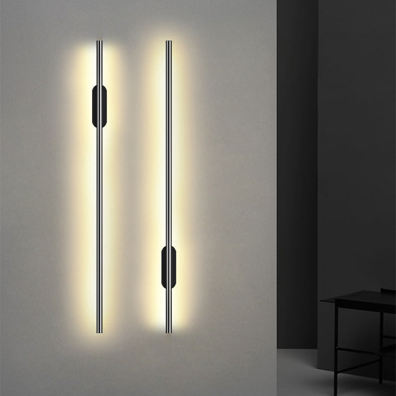 Modern Silver LED Wall Light Fixture Sconce for Living Room