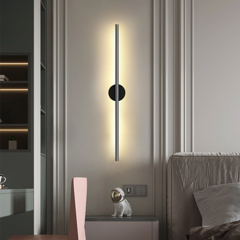 Modern Silver LED Wall Light Fixture Sconce for Living Room