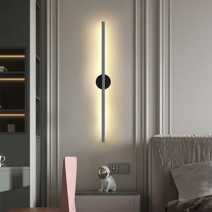 Modern Silver LED Wall Light Fixture Sconce for Living Room