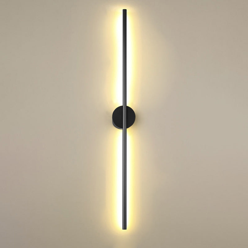 Modern Silver LED Wall Light Fixture Sconce for Living Room