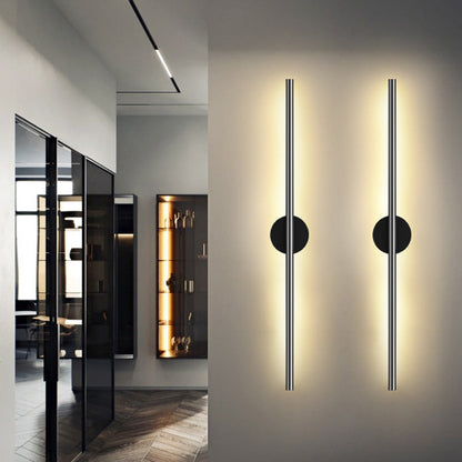 Modern Silver LED Wall Light Fixture Sconce for Living Room