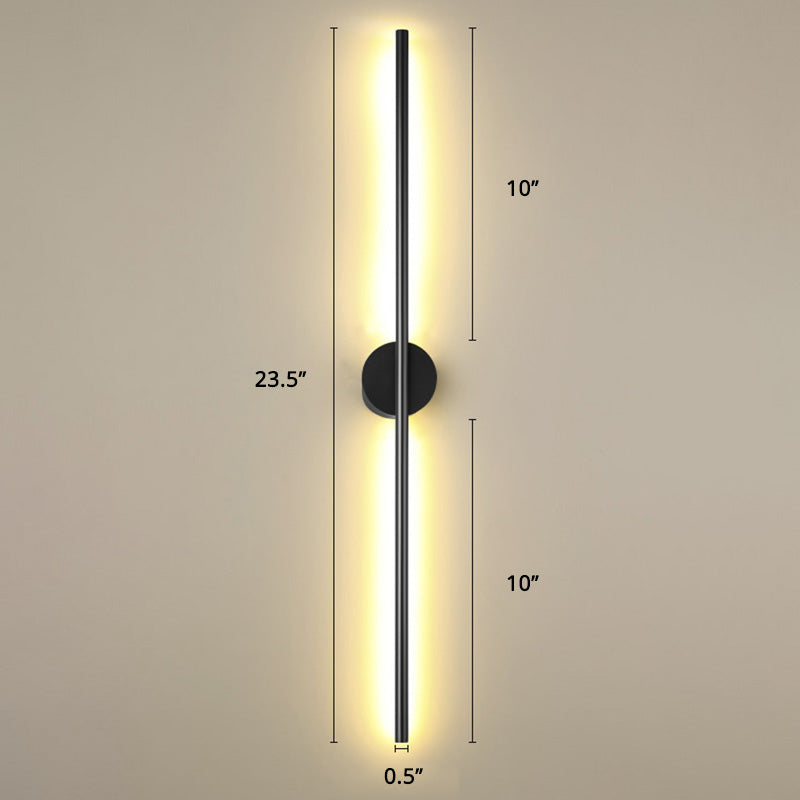 Modern Silver LED Wall Light Fixture Sconce for Living Room