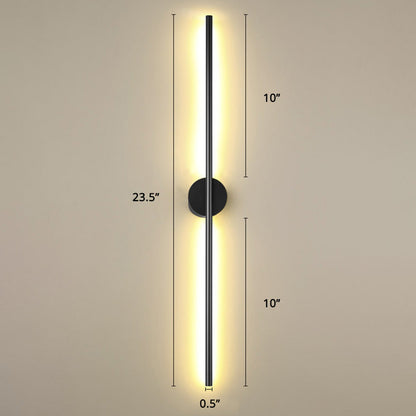Modern Silver LED Wall Light Fixture Sconce for Living Room