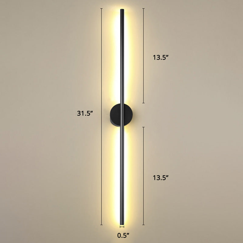 Modern Silver LED Wall Light Fixture Sconce for Living Room