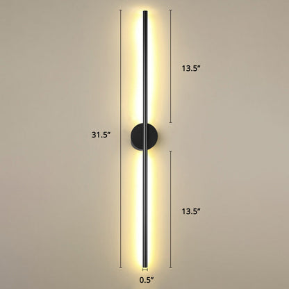 Modern Silver LED Wall Light Fixture Sconce for Living Room