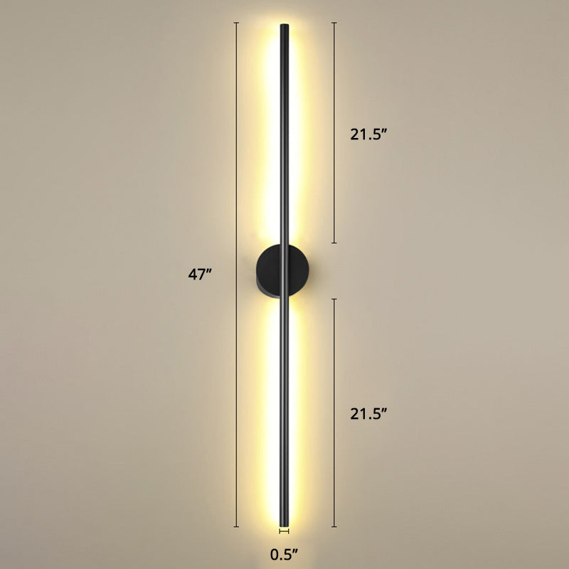 Modern Silver LED Wall Light Fixture Sconce for Living Room