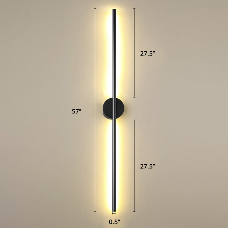Modern Silver LED Wall Light Fixture Sconce for Living Room