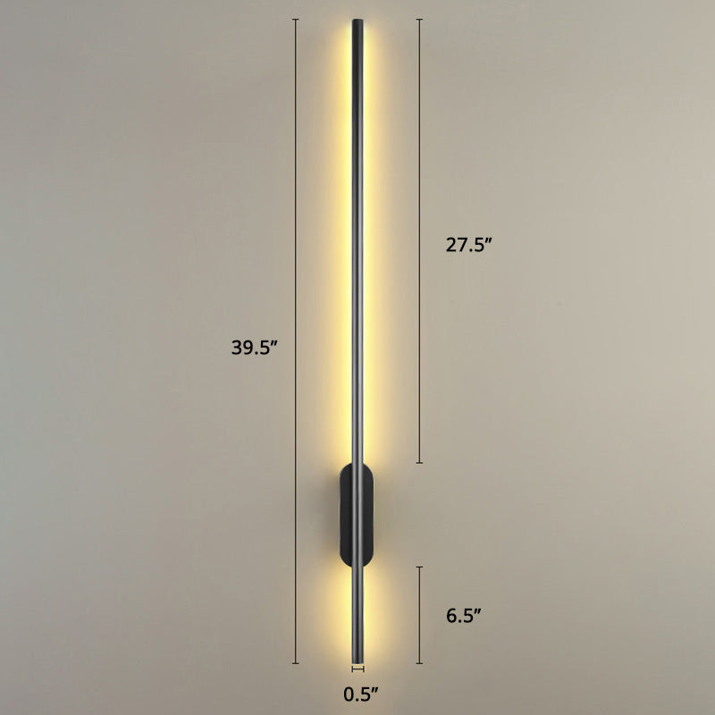 Modern Silver LED Wall Light Fixture Sconce for Living Room