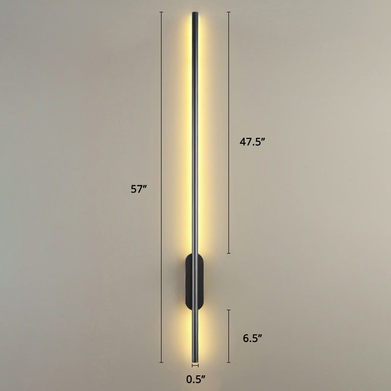 Modern Silver LED Wall Light Fixture Sconce for Living Room