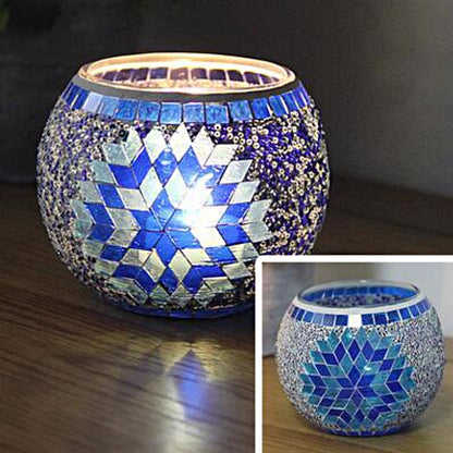 Vintage Glass Candle Tealight Holder