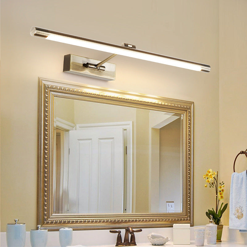 Slim LED Bathroom Sconce with Adjustable Arm