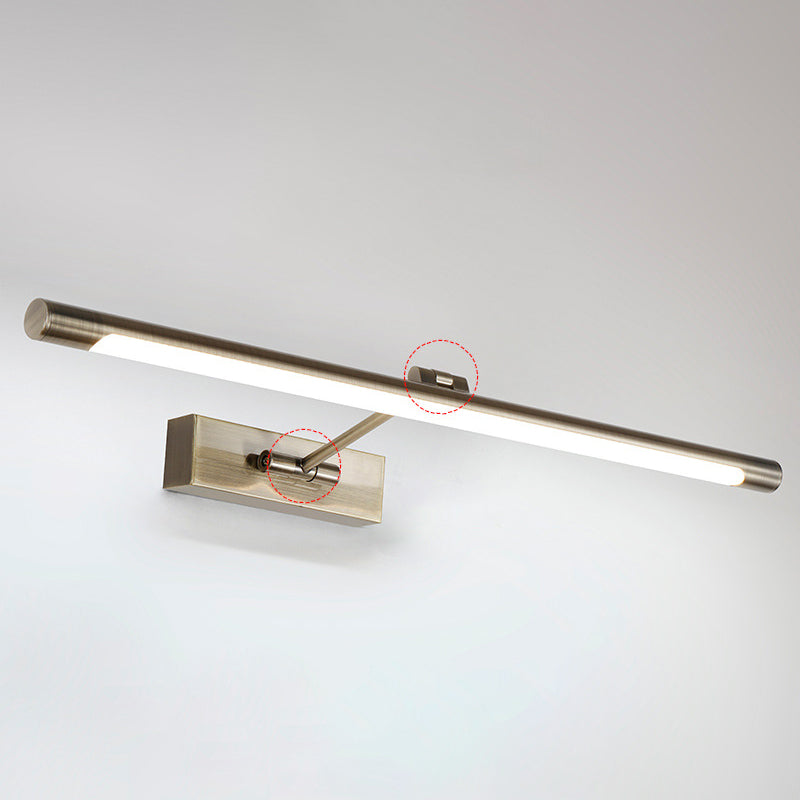 Slim LED Bathroom Sconce with Adjustable Arm