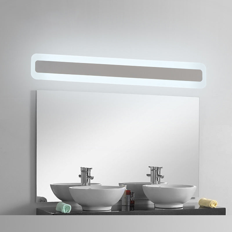 Slim White LED Wall Light Modern Acrylic Sconce Fixture