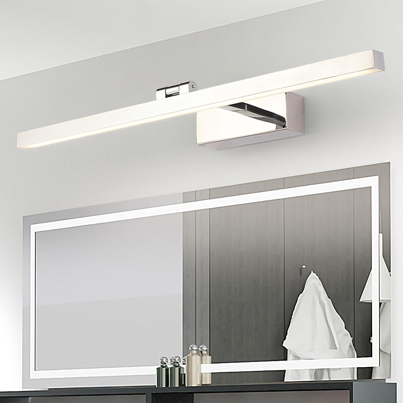 Modern Silver LED Bathroom Wall Light