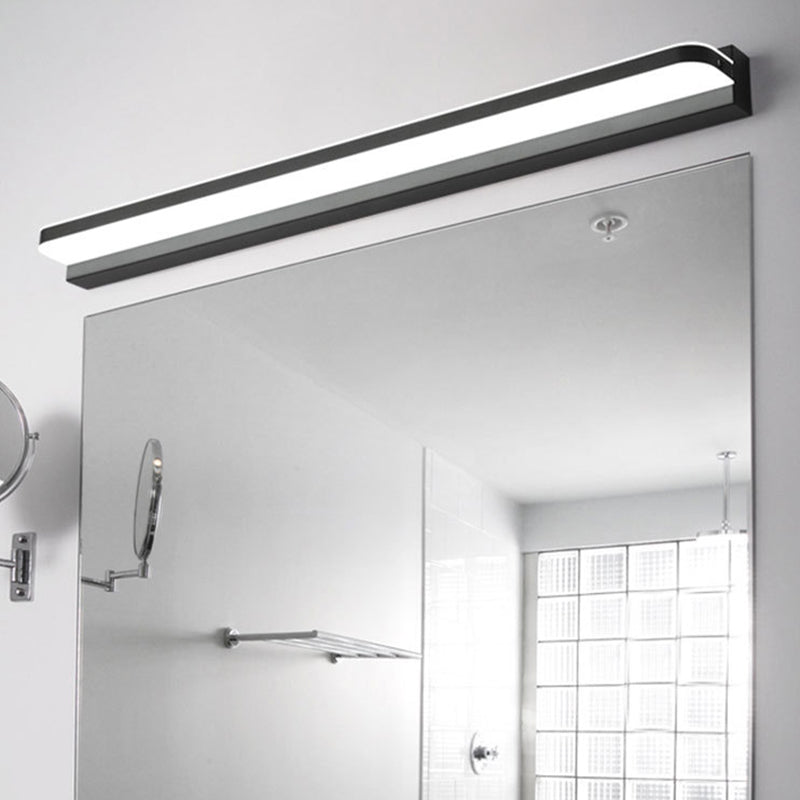 Contemporary Stainless Steel LED Bathroom Wall Light
