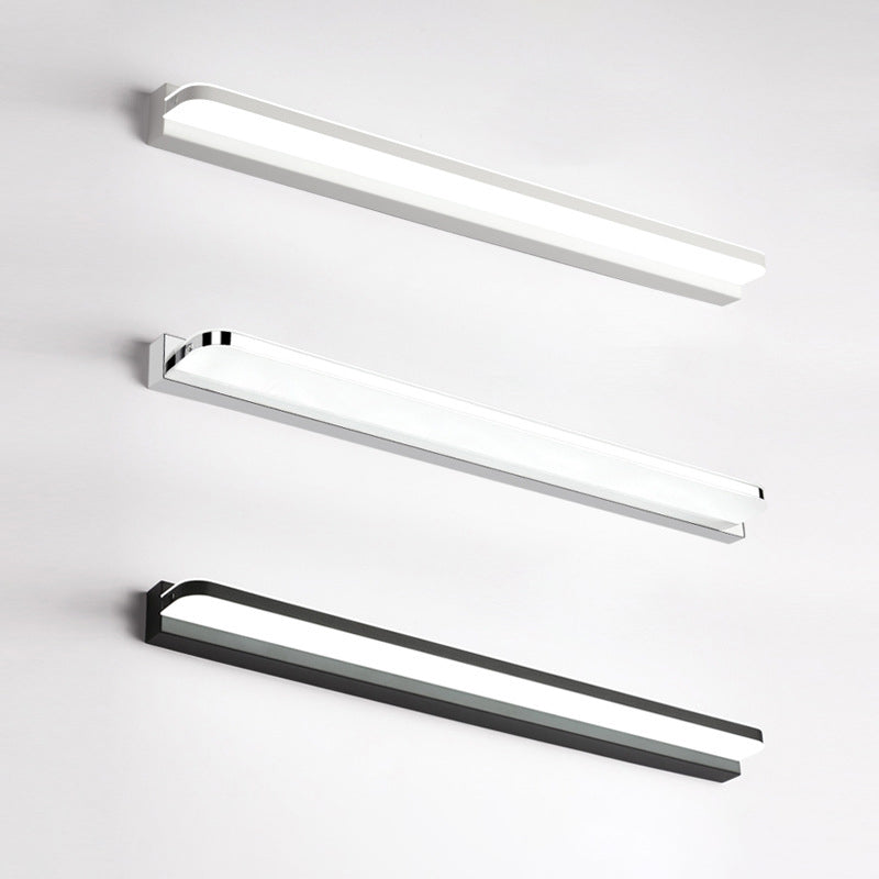 Contemporary Stainless Steel LED Bathroom Wall Light