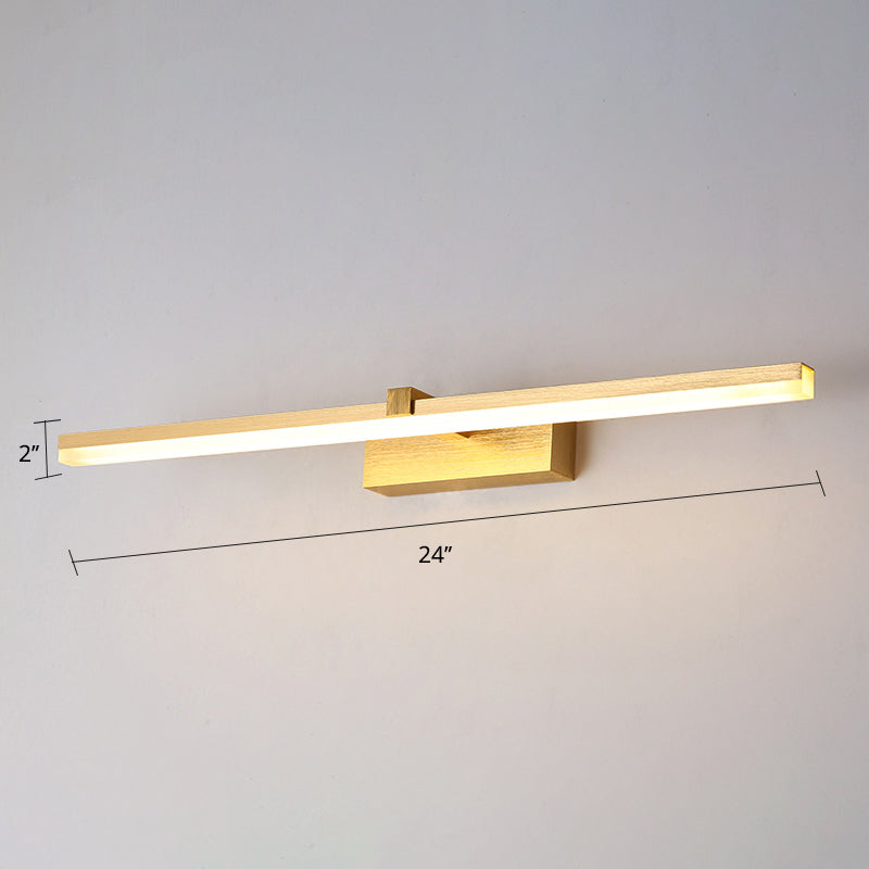 Sleek Chrome LED Bathroom Vanity Light Fixture