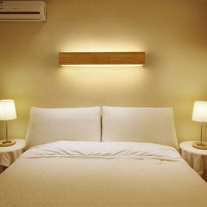 Simple Wooden Bedroom LED Wall Lamp - Cofik
