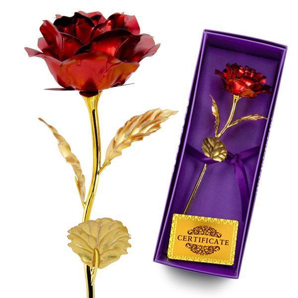 Luxury Gold Plated Rose Gift Set