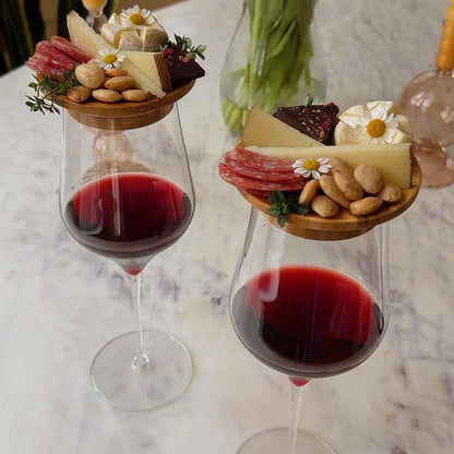 Stylish Wine Glass Food Server