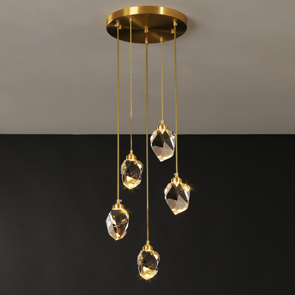 Luxurious Crystal Drop Ceiling Light Fixture