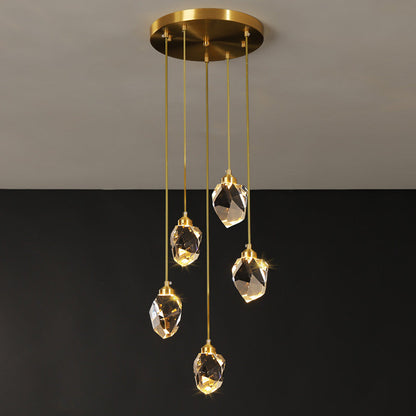 Luxurious Crystal Drop Ceiling Light Fixture
