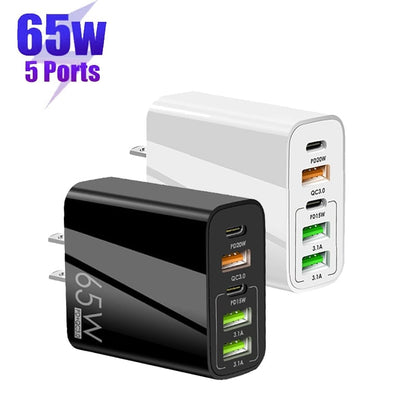 Compact 6 Port Fast USB Charger Adapter