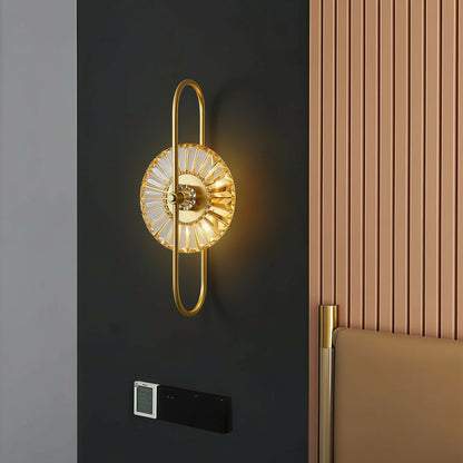 Luxury Crystal Gold Wall Light Fixture