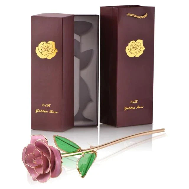 Luxurious 24k Gold Plated Long Lasting Rose