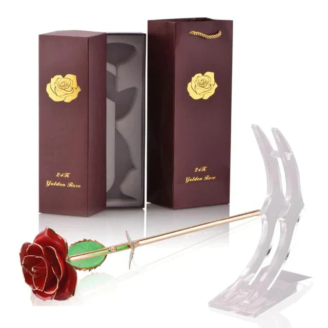 Luxurious 24k Gold Plated Long Lasting Rose
