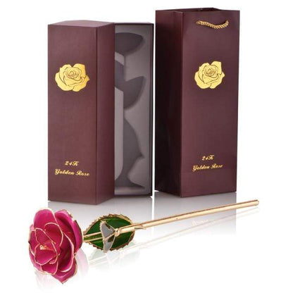 Luxurious 24k Gold Plated Long Lasting Rose