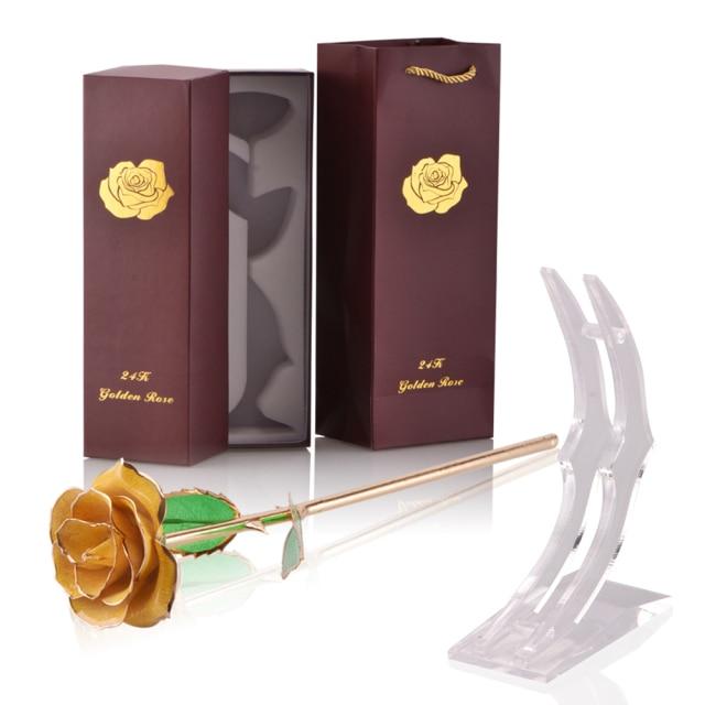 Luxurious 24k Gold Plated Long Lasting Rose
