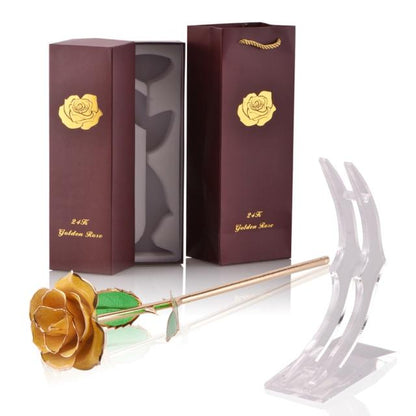 Luxurious 24k Gold Plated Long Lasting Rose