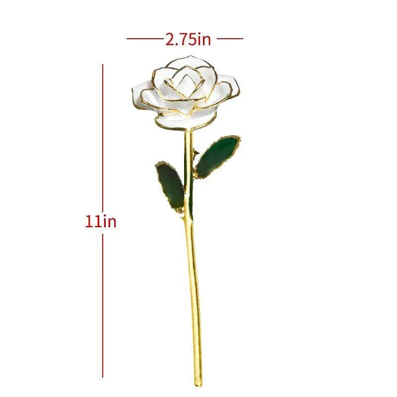 Luxurious 24k Gold Plated Long Lasting Rose
