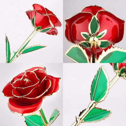 Luxurious 24k Gold Plated Long Lasting Rose