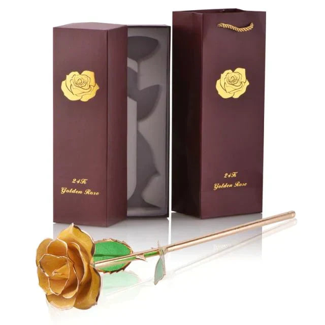 Luxurious 24k Gold Plated Long Lasting Rose