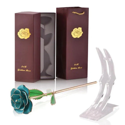 Luxurious 24k Gold Plated Long Lasting Rose