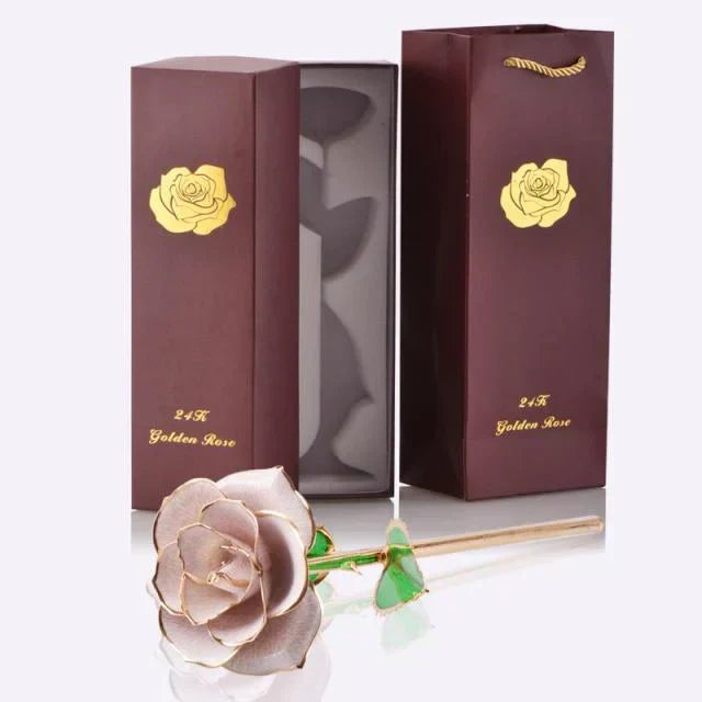Luxurious 24k Gold Plated Long Lasting Rose