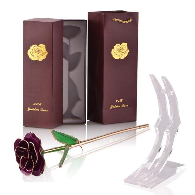 Luxurious 24k Gold Plated Long Lasting Rose