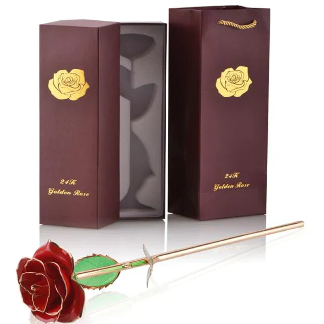 Luxurious 24k Gold Plated Long Lasting Rose