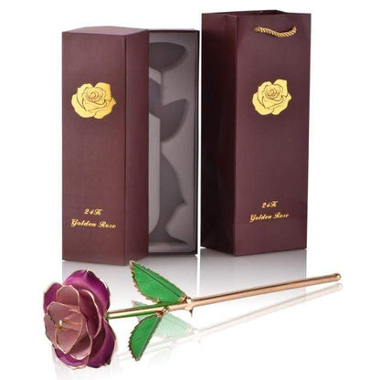 Luxurious 24k Gold Plated Long Lasting Rose - Cofik