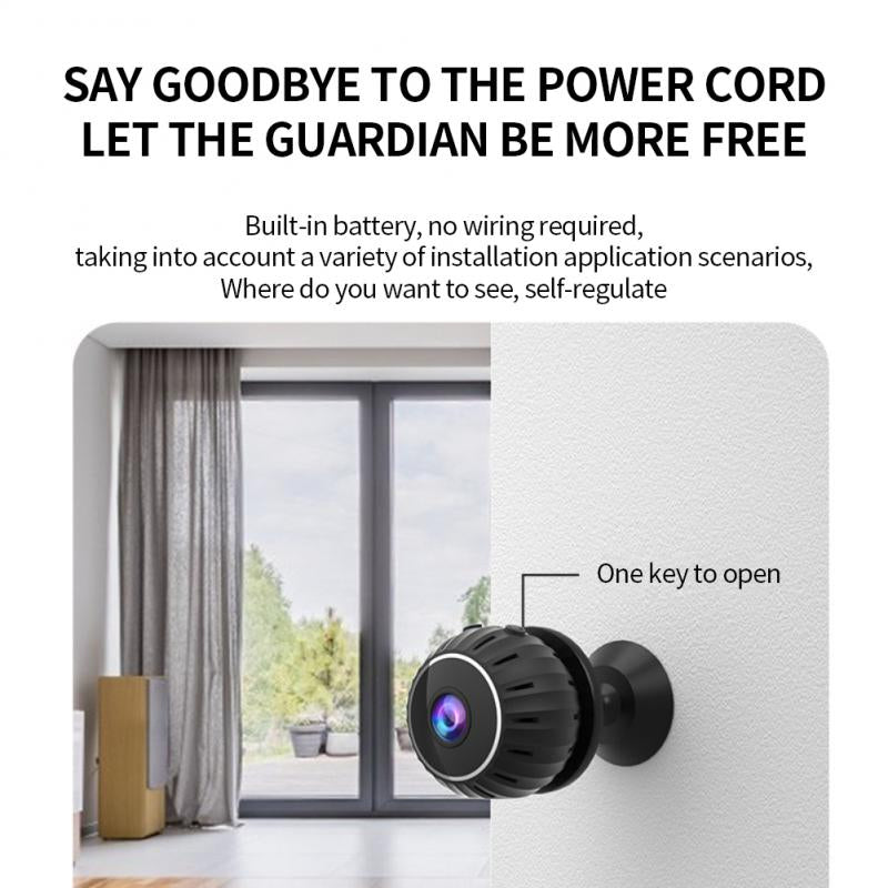 Compact Motion Sensor Wireless Night Vision Security Cam
