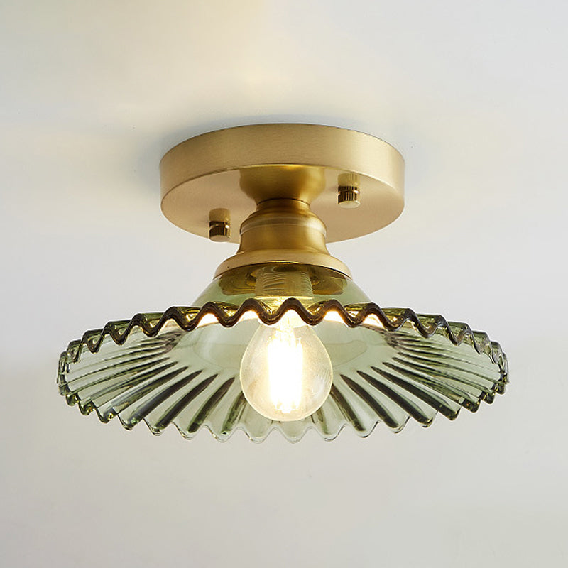 Classic Round Glass Ceiling Light Fixtures