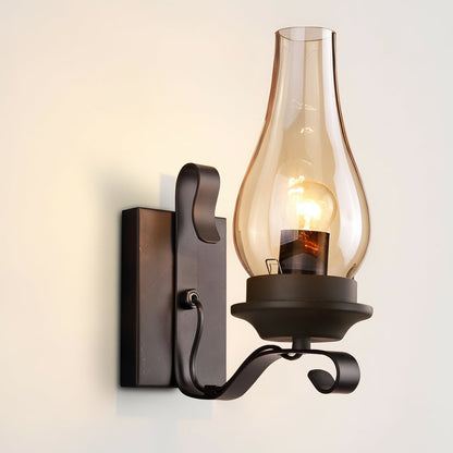 Rustic Metal Wall Light – Vintage Style E27 Sconce