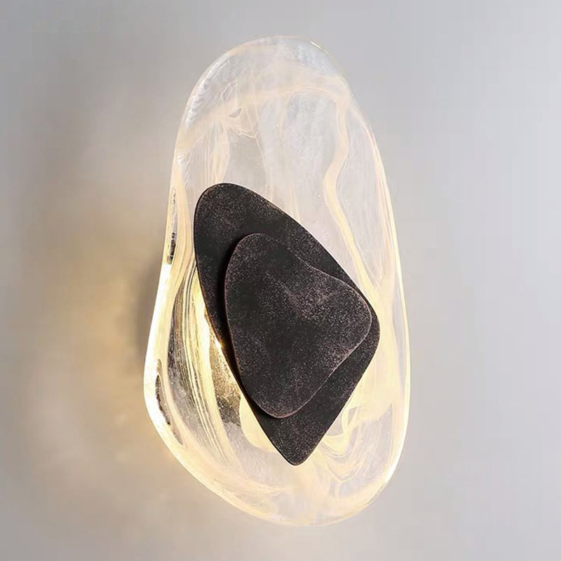 Elegant Glass Wall Sconce Light for Bedroom